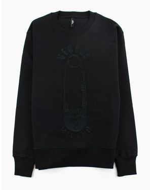Versus Versace Versus Embroidered Pin Sweatshirt - Black