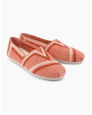 TOMS Alpargata Classic Cotton Medium Espadrilles - Pink