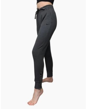 Nike Charcoal Therma Zip Jogger Trousers - Blue