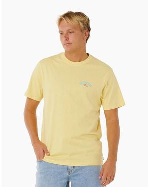 Rip Curl Rip Curl Shred Til Graphic Short Sleeve T-Shirt - Yellow