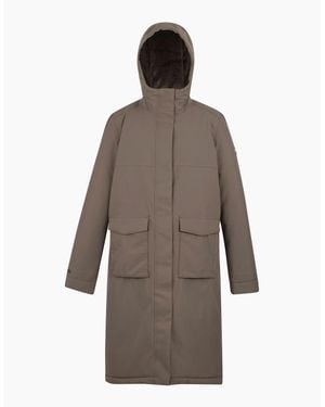 Regatta Ladies Yarli Longline Waterproof Jacket - Brown