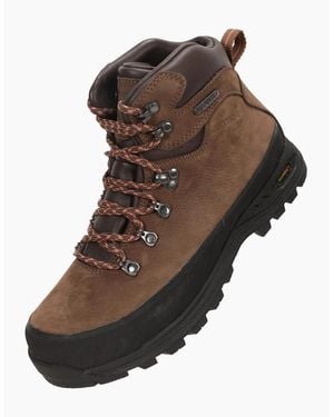 Mountain Warehouse Ladies Extreme Quest Nubuck Waterproof Walking Boots - Brown