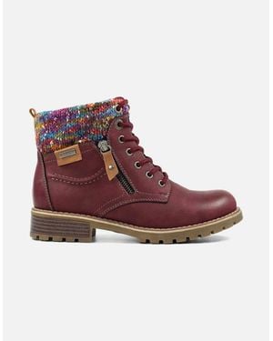 Lunar Tabasco Ankle Boots - Red