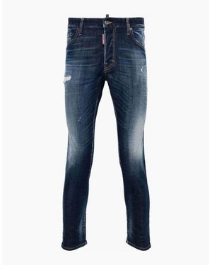 DSquared² Dark Skater Fit Jeans - Blue