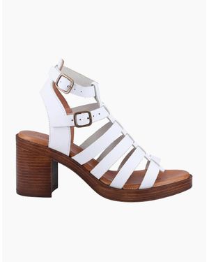 Hush Puppies Gloria Gladiator Leather Sandal - White