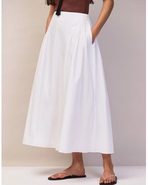 Ro&zo Petite Cotton Gathered Skirt - White