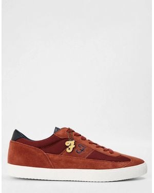 Farah Stantn Low Top Lettering Trainers - Red