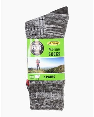 Grisport Merino Wool 2 Pack Socks For - White