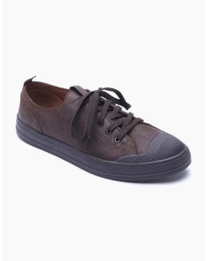 Base London London Volt Leather Lace-Up Shoes - Blue