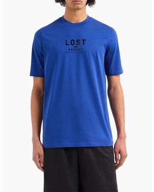 Armani Exchange T Shirts Regular Fit - Blue