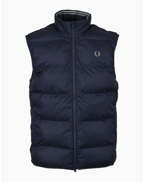 Fred Perry Insulated Gilet Dark Airforce - Blue