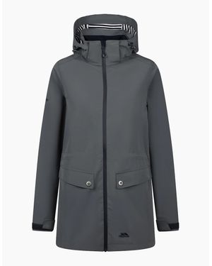 Trespass Ladies Tiverton Waterproof Jacket - Grey