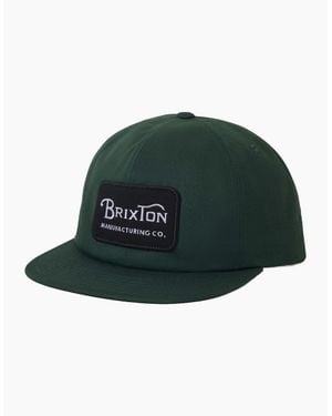 Brixton Grade Snapback Baseball Cap - Green