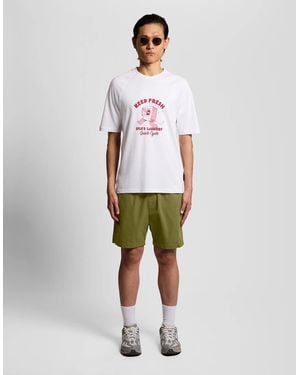 Lyle & Scott Cotton Twill Shorts - White