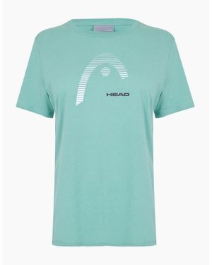 Head Club Lara Crew Neck Short Sleeve T-Shirt - Blue