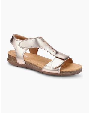 Hotter Rysy Wide Fit Sandals - Metallic