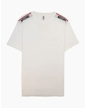 Moschino Underwear Tape Logo T-Shirt - White