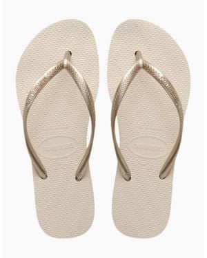Havaianas Slim Platform Flip Flops - Natural