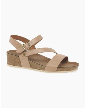 Lunar Cluster Wedge Sandal - Brown