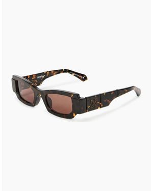Off-White c/o Virgil Abloh Joliet Rectangle Sunglasses - Brown
