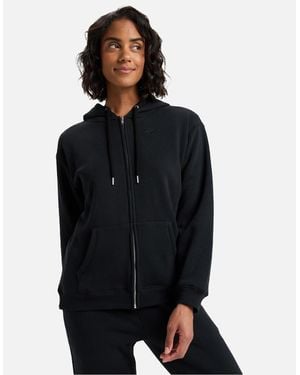 Roxy Surf Stoked Relaxed Zip Up Hoodie - Black