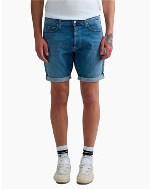 Replay Denim Stretch Shorts Stonewash Ma981Y.685.194.009 - Blue