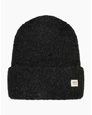 Barts Altei High Turn Up Knittted Beanie - Black