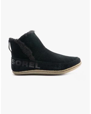 Sorel Nakiska Slippers/Sage - Black