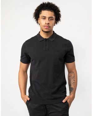 BOSS Boss Prime Cotton-Piqué Polo Shirt With Logo Print - Black