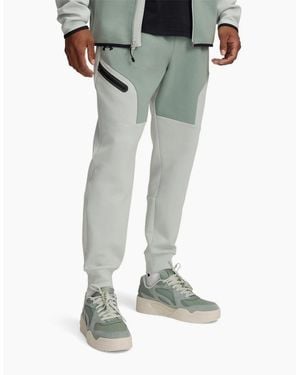 Under Armour Unstoppable Fleece Joggers With Zipped Pocket - Green