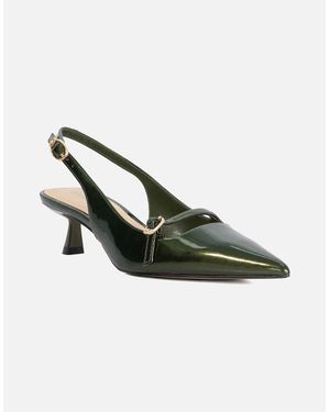 Dune Dune Deserved Pointy Slingback Shoes - Green