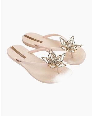 Ipanema Maxi Flower Fem Flip Flops - Natural