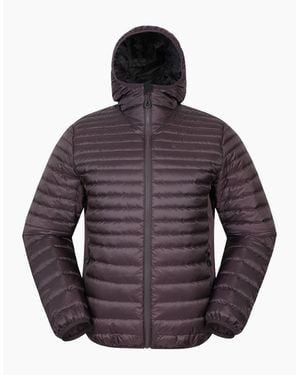 Mountain Warehouse Hybrid Extreme Featherweight Down Filled Hooded Jacket - Purple