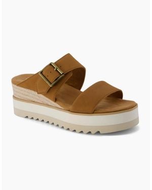 TOMS Diana Wedge Sandals - Brown