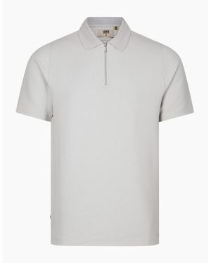 Luke 1977 Luke1977 Gilbraltar Zip Polo Shirt - Grey