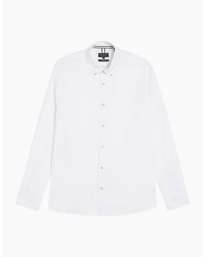 Ted Baker Allarde Regular Branded Oxford Shirt - White