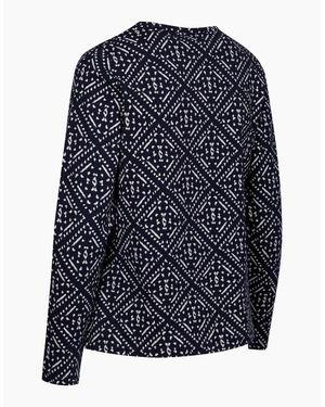 Trespass Ladies Daniela Patterned Long-Sleeved Top - Blue