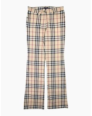 Burberry Maidstone Check Trouser 001 - White