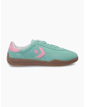 Converse Adults Run Star Trainer Suede Low Top Trainers - Green