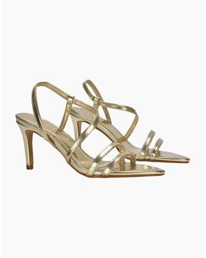 XY London Ladies Theodora Metallic Strappy Stiletto Heel Sandals
