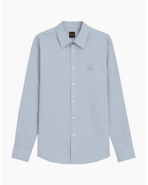 BOSS Ricoplus Long Sleeved Shirt - Blue