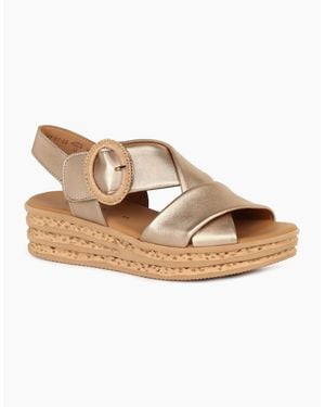 Gabor Auckland Wedge Sandal - Brown