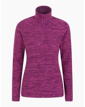 Mountain Warehouse Ladies Snowdon Melange Fleece Top - Purple