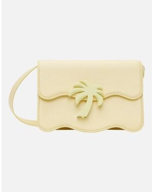 Palm Angels Palm Beach Bag Mm - Natural
