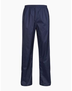 Regatta Pro Packaway Waterproof Breathable Overtrousers - Blue