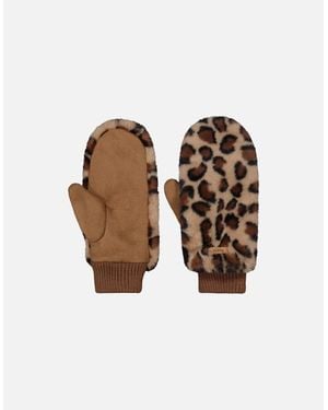 Barts Fur Mitts Knitted Cuff Mittens - Multicolour