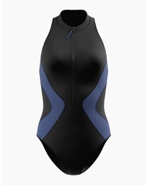 Speedo Ladies Ocean Flex One Piece Swimsuit - Blue