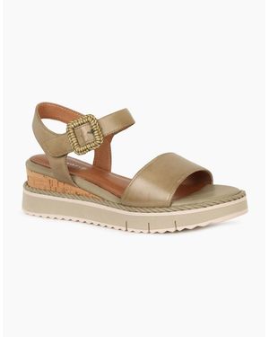 Tamaris Michi Wedge Heel Sandals - Metallic