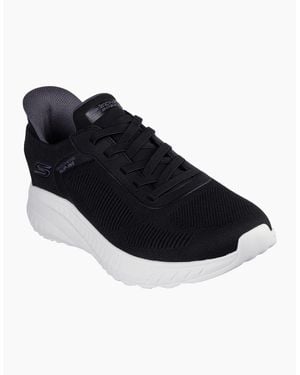 Skechers Bobs Sport Squad Chaos Solid Step Textile Trainers - Blue