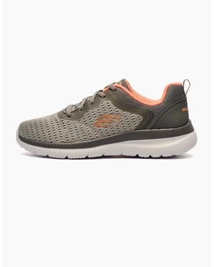 Skechers Quick Path Memory Foam Trainers Coral - Grey